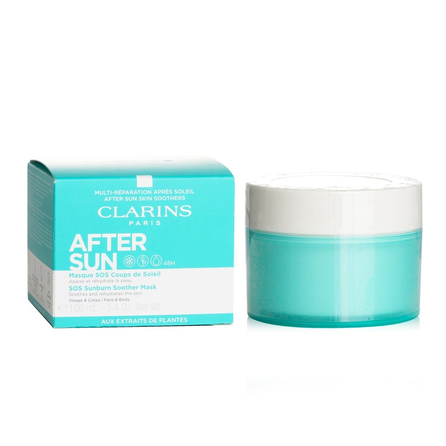 Clarins - After Sun SOS Sunburn Soother Mask - For Face & Body - 100ml/3.4oz StrawberryNet